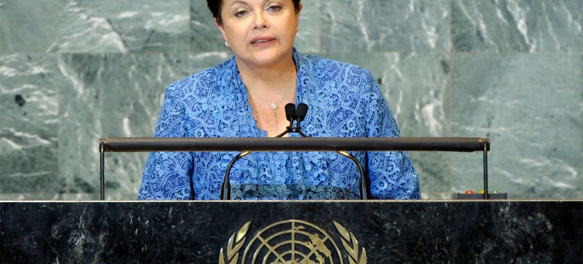 La Présidente du Brésil, Dilma Rousseff.