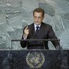 Le Président Nicolas Sarkozy de la France.
