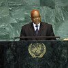 Le Président Jacob Zuma de l'Afrique du Sud.