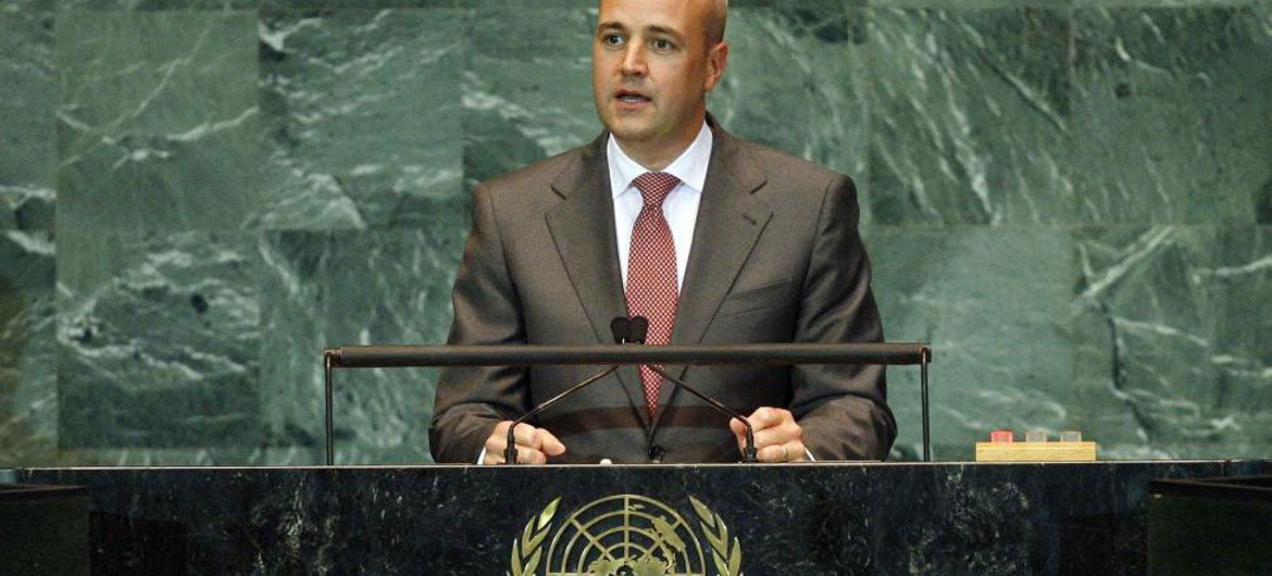 Prime Minister Fredrik Reinfeldt of Sweden