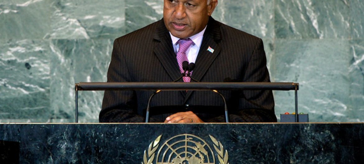 Prime Minister Josaia V. Bainimarama of the Republic of Fiji