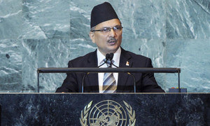 Le Premier ministre Baburam Bhattarai du Népal.