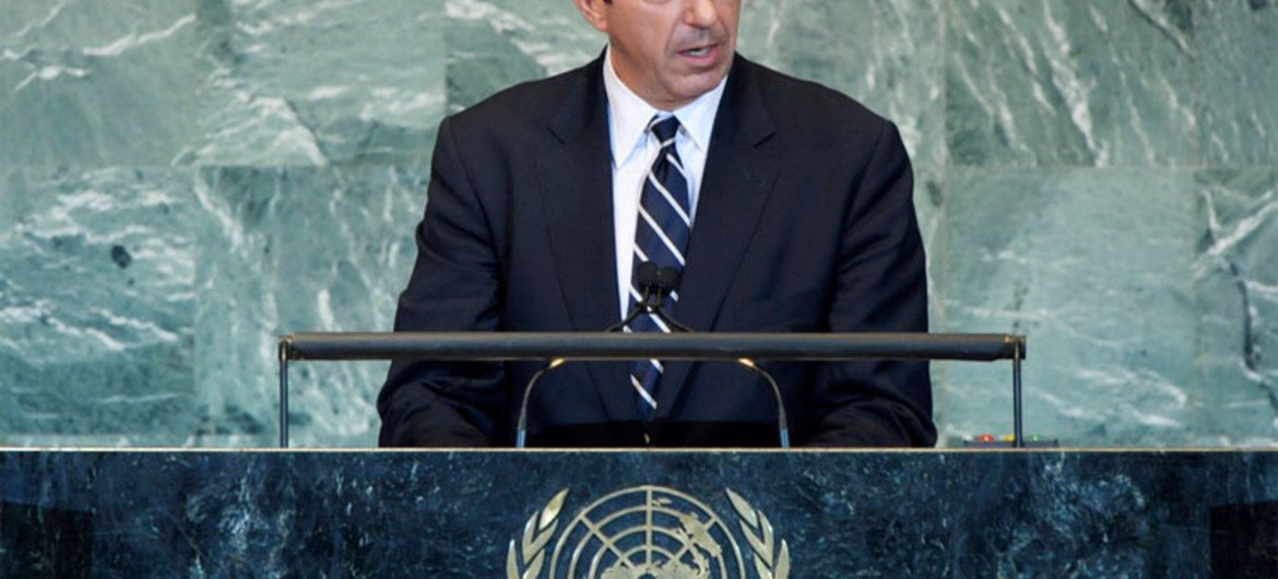 Stavros Lambrinidis, Minister for Foreign Affairs of Greece, addresses the general debate