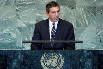 Stavros Lambrinidis, Minister for Foreign Affairs of Greece, addresses the general debate