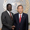 Secretary-General Ban Ki-moon with Prime Minister Raila Odinga  of the Republic of Kenya