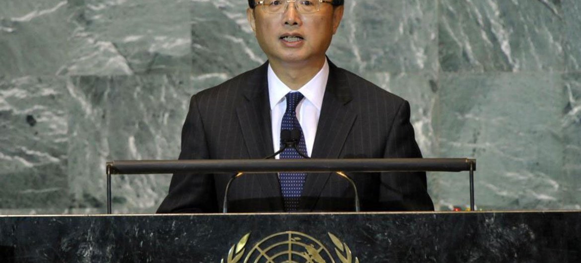 Le Ministre des affaires étrangères de la Chine, Yang Jiechi.