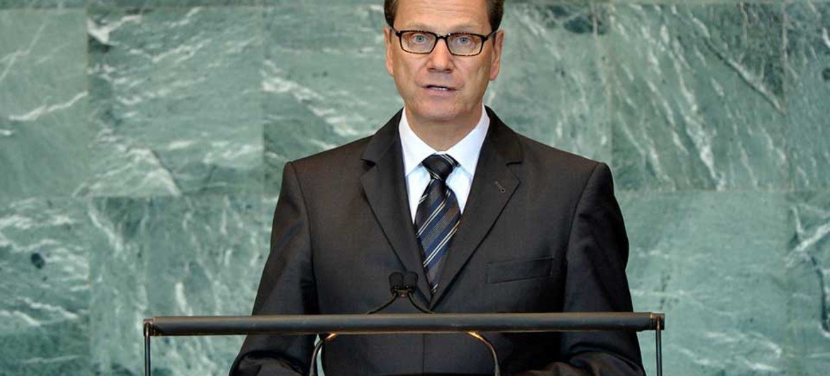 Le Ministre allemand des affaires étrangères, Guido Westerwelle.