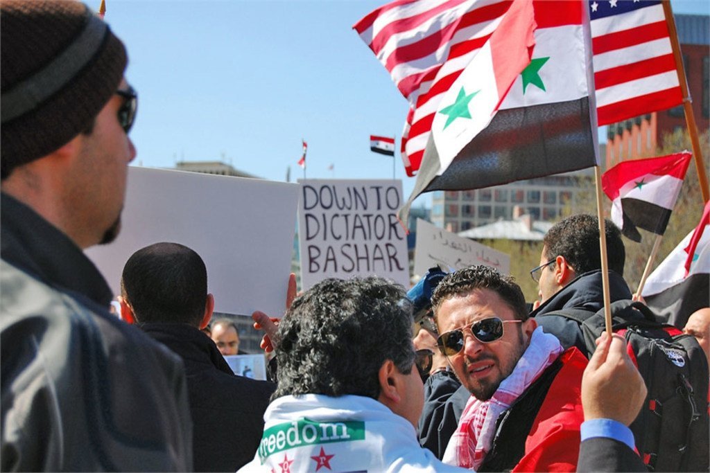 Syrian protesters.