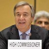High Commissioner for Refugees António Guterres addresses the agency's annual Executive Committee meeting
