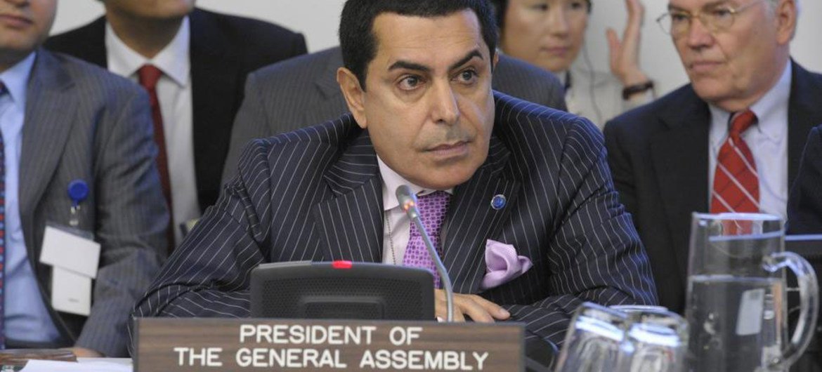 Le Président de l'Assemblée générale, Nassir Abdulaziz Al-Nasser.