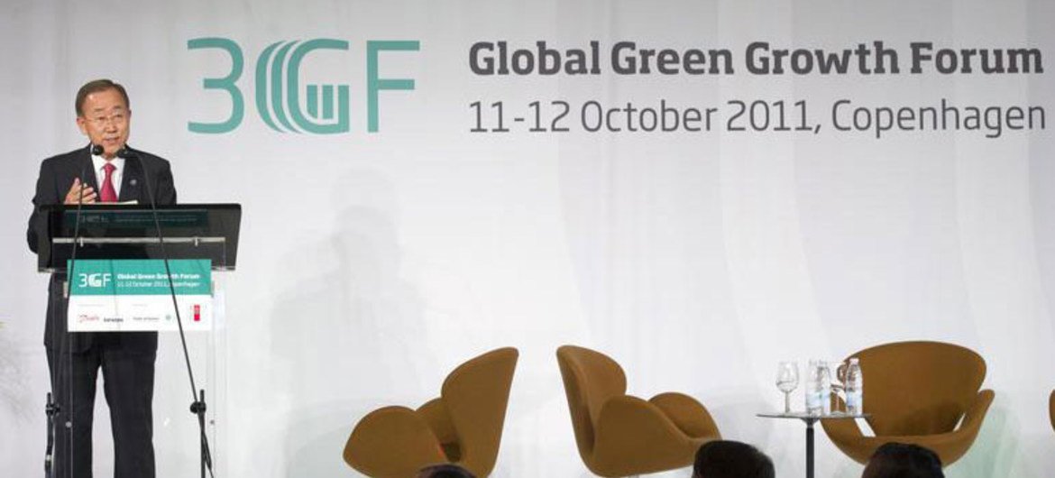 Secretary-General Ban Ki-moon addresses the annual Global Green Growth Forum