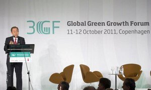 Secretary-General Ban Ki-moon addresses the annual Global Green Growth Forum