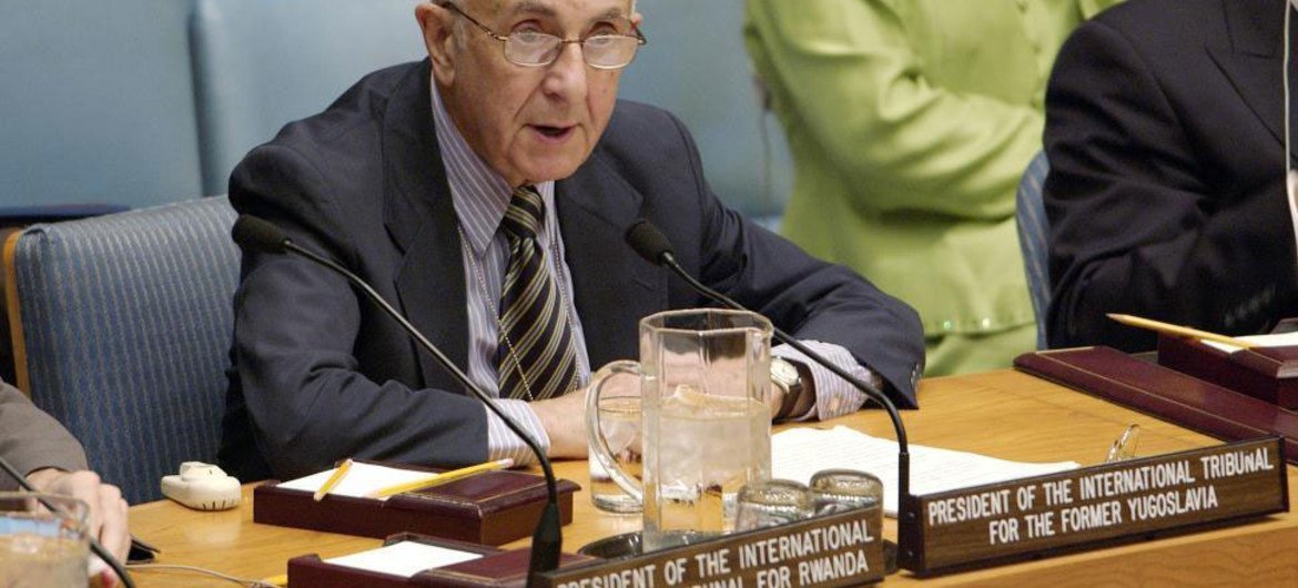 Theodor Meron, Président du Tribunal pénal international pour l’ex-Yougoslavie,  Photo ONU/Sophia Paris
