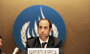 Le Rapporteur spécial des Nations Unies sur la situation des droits de l’homme au Myanmar, Tomás Ojea Quintana. Photo ONU/Pierre-Michel Virot
