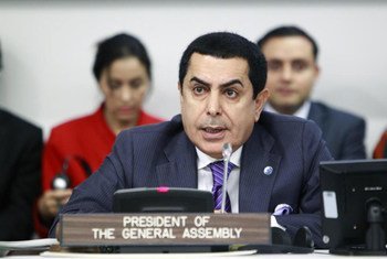 Le Président de l'Assemblée générale, Nassir Abdulaziz Al-Nasser.