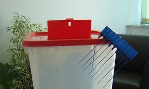 Official ballot-box for the Tunisian elections.