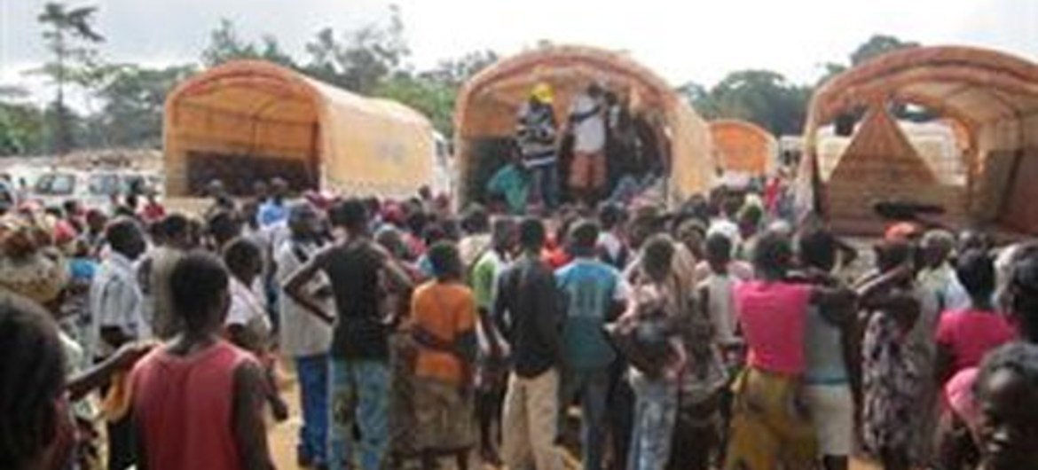 The convoy of 114 individuals marked the commencement of facilitated voluntary return of Ivorian refugees to the West African state.