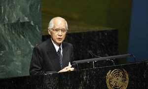 Le Président de la Cour internationale de justice, Hisashi Owada.