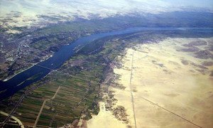 Vue aérienne du Bassin du Nil.