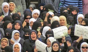 Syrian women protesting in May 2011