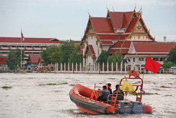 Inondations à Bangkok, en Thaïlande.