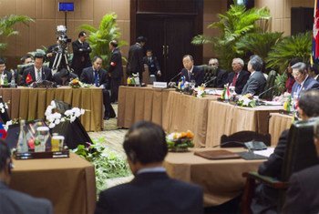 Secretary-General Ban Ki-moon addresses ASEAN summit in Bali, Indonesia