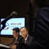 Le Secrétaire général de l'ONU, Ban Ki-moon, et le Secrétaire général de la Conférence Rio+20, Sha Zukang.