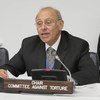 Le Président du Comité de l’ONU contre la torture, Claudio Grossman. Photo ONU/Evan Schneider