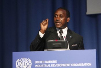 UNIDO Director-General Kandeh K. Yumkella speaking at the opening session of the agency's General Conference