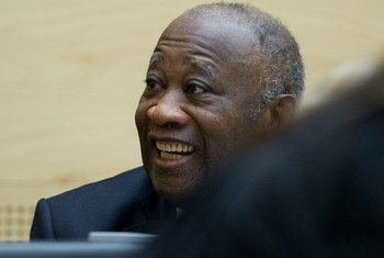  Laurent Koudou Gbagbo, rais wa zamani wa Cote d'Ivoire akiwa ICC
