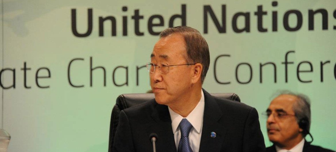 Le Secrétaire général Ban Ki-moon à Durban.