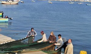 Fishermen in Gaza