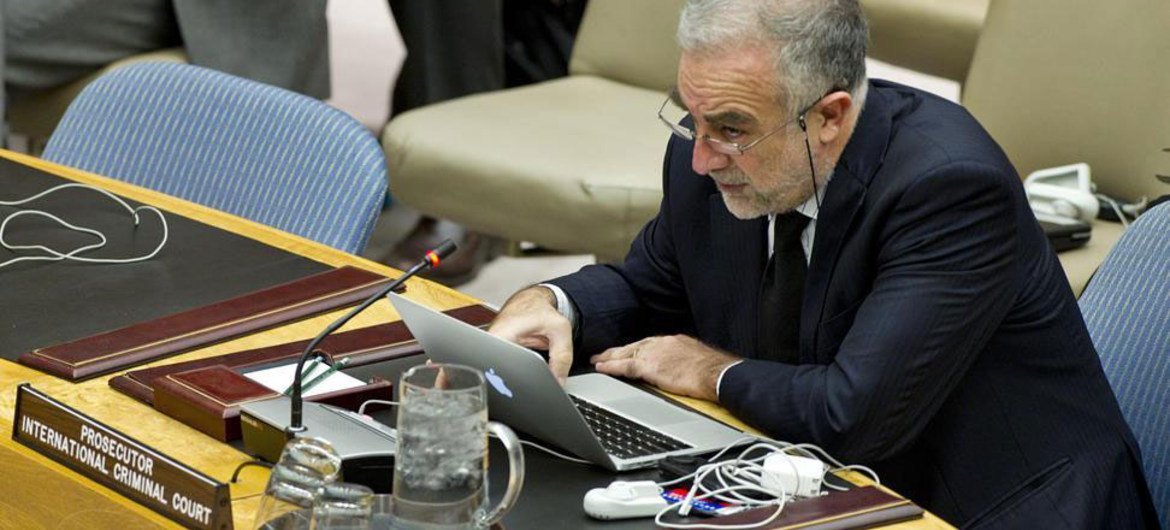 Le Procureur de la CPI, Luis Moreno-Ocampo, devant le Conseil de sécurité.