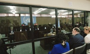 A hearing of the International Criminal Tribunal for Rwanda ICTR) in 1998.