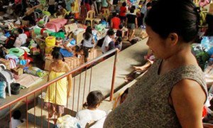 UNFPA is working to provide essential reproductive-health supplies to help more than 12,000 pregnant and lactating women in evacuation centres