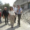 L'Administratrice adjointe du PNUD, Rebecca Grynspan, visite du projet "argent contre travail" à Port-au-Prince, en Haïti.