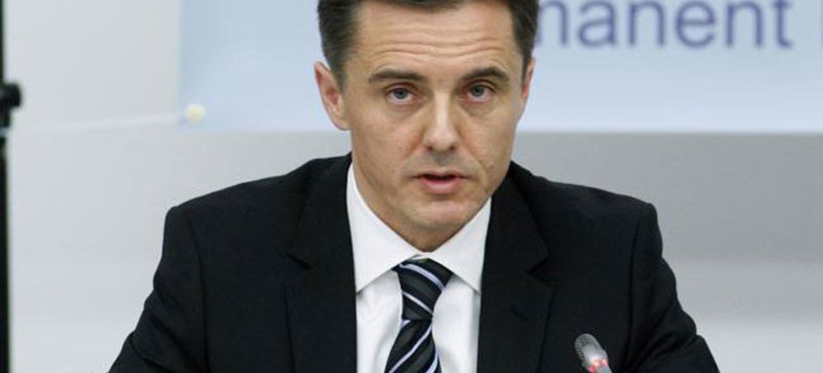 Milos Koterec, le Président de l'ECOSOC.