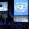 Secretary-General Ban Ki-moon speaks at the opening ceremony of the World Future Energy Summit 2012 in Abu Dhabi, United Arab Emirates.