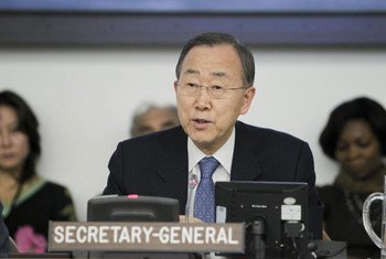 Le Secrétaire général Ban Ki-moon. Photo ONU/Paulo Filgueiras