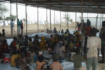 Des réfugiés soudanais sur un site de réinstallation dans l'Etat d'Unity, au Soudan du Sud. Photo : UNHCR/C.Mballa