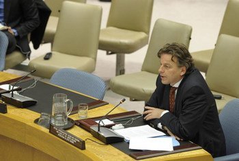 Le Représentant spécial de l'ONU en Côte d'Ivoire, Bert Koenders. Photo ONU/Evan Schneider