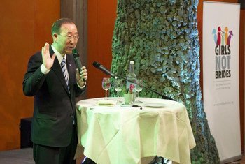 Secretary-General Ban Ki-moon speaks at event for the Every Woman, Every Child initiative.