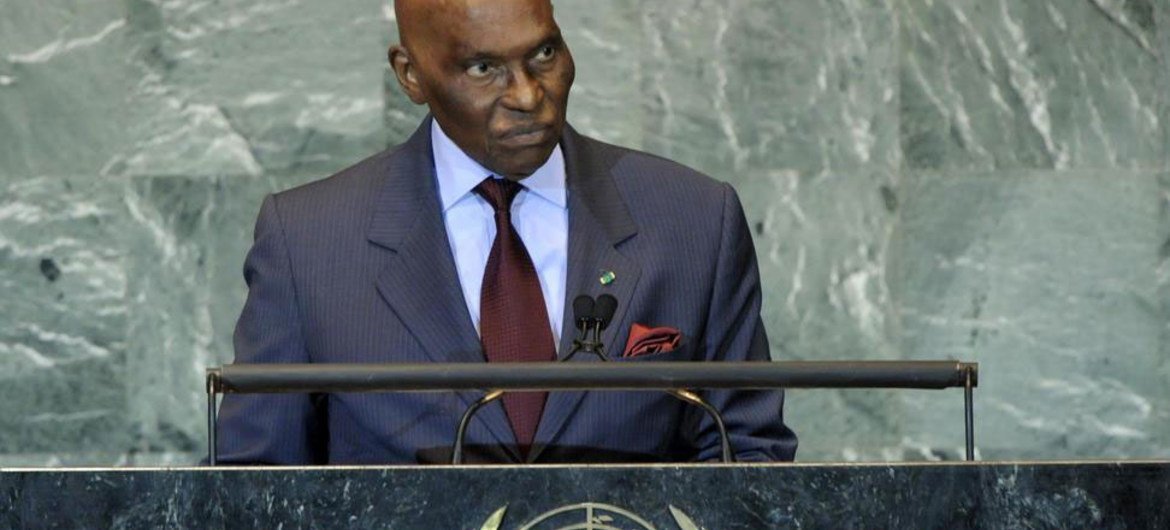 President of Senegal Abdoulaye Wade.
