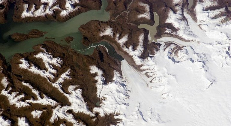 Glaciar Jorge Montt, en el sur patagónico, en Chile.