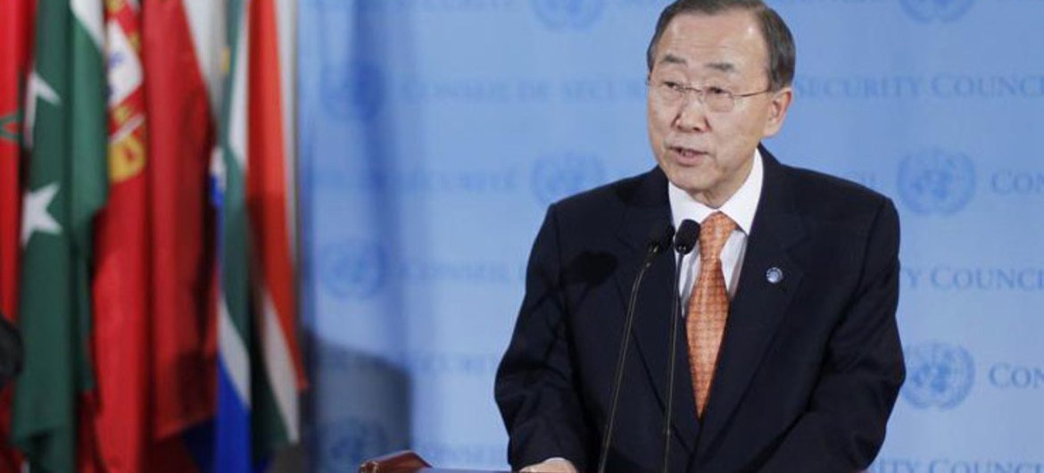 Le Secrétaire général Ban Ki-moon. Photo ONU/JC McIlwaine