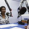 Deputy Secretary-General Asha-Rose Migiro being interviewed by UN Radio.