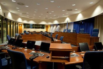 Salle 1 du Tribunal pénal international pour l'ex-Yougoslavie (TPIY).