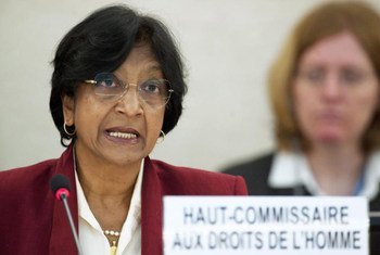 la Haut commissaire des Nations Unies aux droits de l’homme, Navi Pillay. Photo ONU/Jean-Marc Ferré