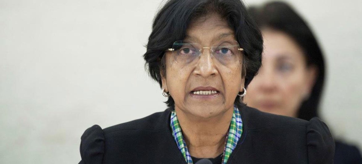 La Haut commissaire des Nations Unies aux droits de l'homme, Navi Pillay. Photo ONU/Jean-Marc Ferré