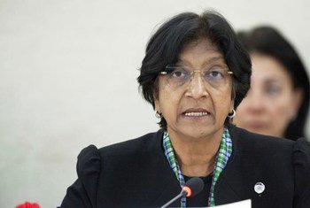 La Haut commissaire des Nations Unies aux droits de l'homme, Navi Pillay. Photo ONU/Jean-Marc Ferré